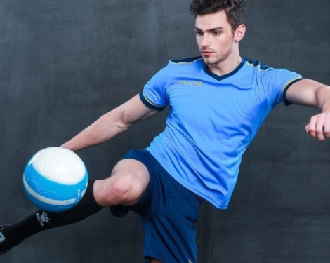 Комплект футбольной формы Kelme SEGOVIA голубо-темно-синий 3871001.9996