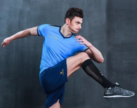 Комплект футбольной формы Kelme SEGOVIA голубо-темно-синий 3871001.9996