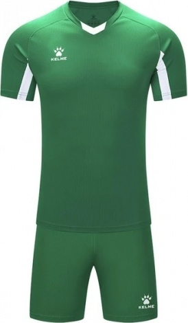 Комплект футбольної форми дитячий Kelme LEON зелено-білий 7351ZB3130.9311