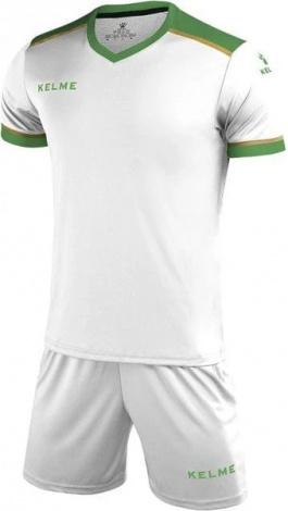 Комплект футбольної форми Kelme SEGOVIA біло-зелений 3871001.9105