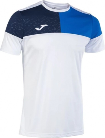 Футболка Joma CREW V бело-синяя