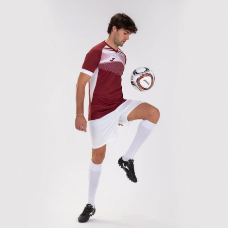 Футболка Joma SUPERNOVA II бордово-белая