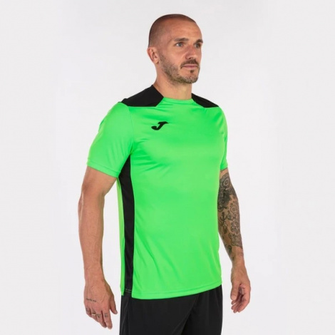 Футболка Joma CHAMPION VI салатово-чорна 101822.021