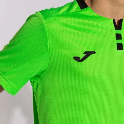 Футболка Joma Gold Iv Short Sleeve T-Shirt Fluor Green Black