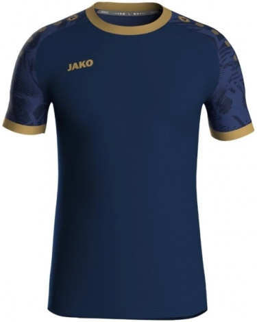 Футболка джерсі Jako ICONIC S/S темно-синьо-золота 4224-939
