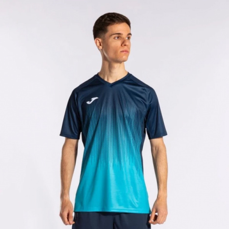 Футболка Joma TIGER IV темно-синьо-бірюзова 102764.013