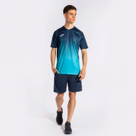 Футболка Joma TIGER IV темно-синьо-бірюзова 102764.013
