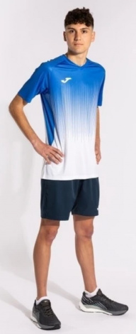 Футболка Joma Tiger Iv Short Sleeve T-Shirt White Royal