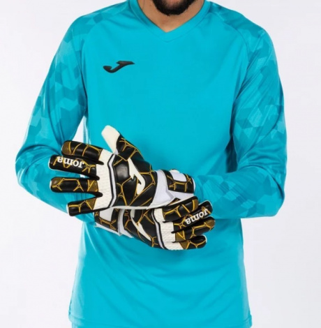 Воротарські рукавички Joma GK-PRO чорно-біло-золоті 400908.109