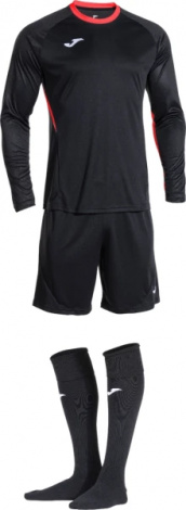 Комплект воротарської форми Joma ZAMORA X чорно-кораловий 104407.119