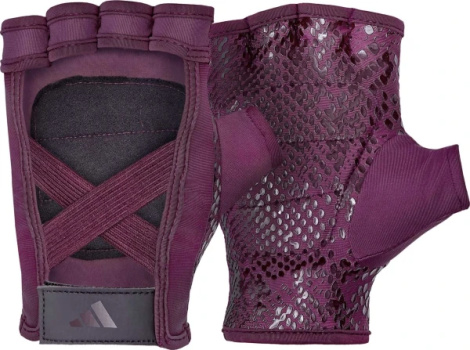 Перчатки для тренинга женские Adidas WOMEN'S TRAINING GLOVES фиолетовые S ADGB-15021