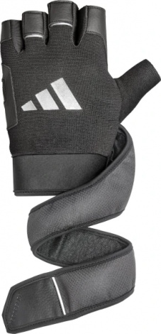Рукавички для тренінгу Adidas WRIST WRAP TRAINING GLOVES чорні S ADGB-15051