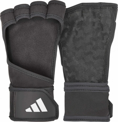 Перчатки Для Тренинга Adidas Open Back Training Gloves Черный Унисекс M