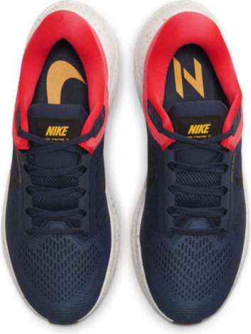 Кросівки бігові Nike AIR ZOOM STRUCTURE 24 темно-синьо-червоні DA8535-403