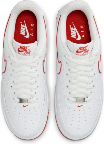 Кросівки Nike AIR FORCE 1 07 біло-червоні DV0788-102
