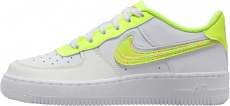 Кросівки підліткові Nike AIR FORCE 1 LV8 (GS) біло-салатові DV1680-100