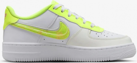 Кросівки підліткові Nike AIR FORCE 1 LV8 (GS) біло-салатові DV1680-100