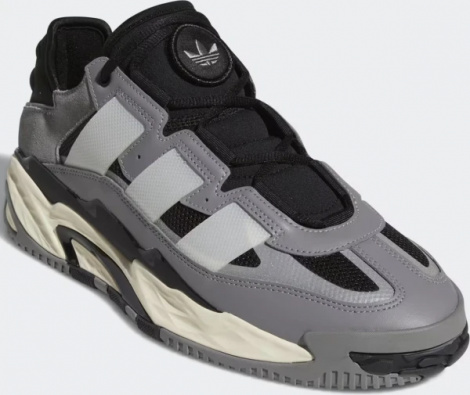 Кроссовки Adidas NITEBALL серо-черные GW2017