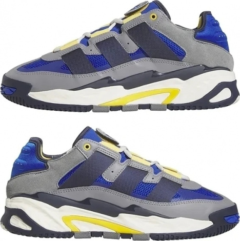 Кроссовки Мужские Adidas Niteball Grey/Blue (H06510)