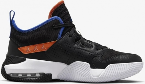 Кросівки баскетбольні Nike JORDAN STAY LOYAL 2 чорно-синьо-жовтогарячі DQ8401-048