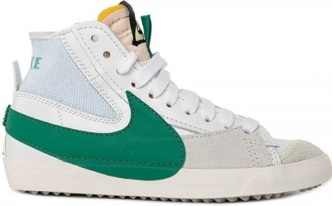 Кросівки Nike BLAZER MID 77 JUMBO біло-зелені DR8595-100