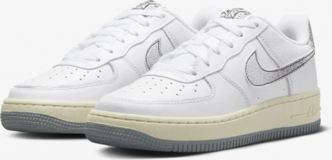 Кросівки підліткові Nike AIR FORCE 1 LV8 3 (GS) біло-сірі DX1657-100