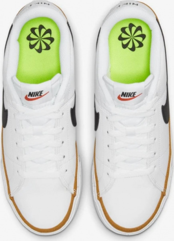 Кеди жіночі Nike COURT LEGAC NN біло-чорні DH3161-100