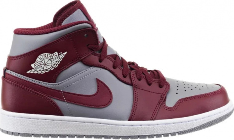 Кросівки Nike AIR JORDAN 1 MID червоно-сірі DQ8426-615