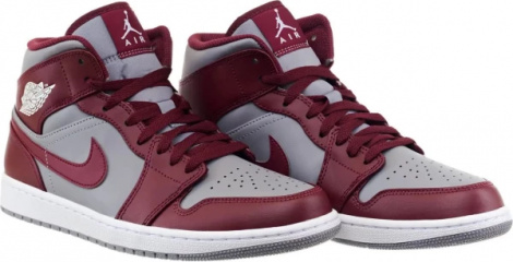 Кросівки Nike AIR JORDAN 1 MID червоно-сірі DQ8426-615