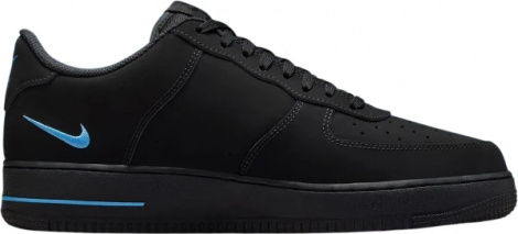 Кросівки Nike AIR FORCE 1 07 LOW 'RUBBER SWOOSH' чорно-сині HV6223-001