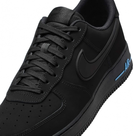 Кросівки Nike AIR FORCE 1 07 LOW 'RUBBER SWOOSH' чорно-сині HV6223-001