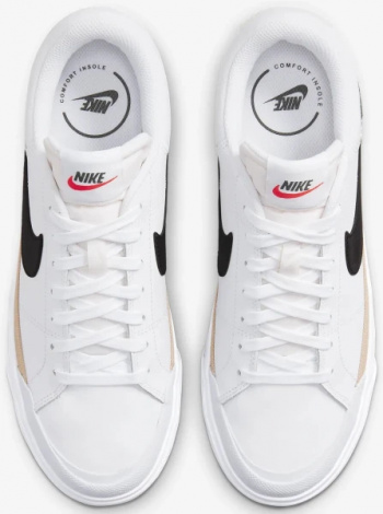 Кеди жіночі Nike COURT LEGACY LIFT біло-чорні DM7590-100