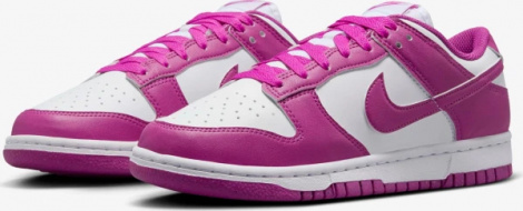 Кросівки жіночі Nike DUNK LOW NEXT NATURE фуксієво-білі DD1873-110