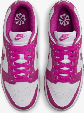 Кросівки жіночі Nike DUNK LOW NEXT NATURE фуксієво-білі DD1873-110