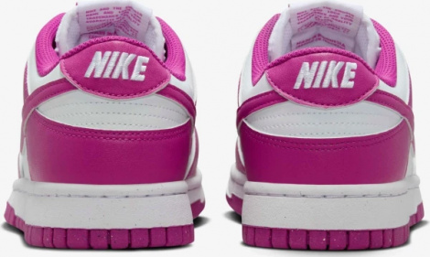 Кросівки жіночі Nike DUNK LOW NEXT NATURE фуксієво-білі DD1873-110