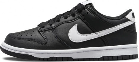 Кросівки підліткові Nike DUNK LOW (GS) чорно-білі FD1232-001