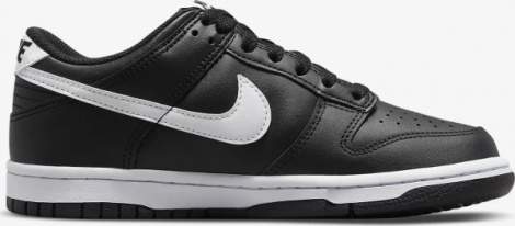 Кросівки підліткові Nike DUNK LOW (GS) чорно-білі FD1232-001