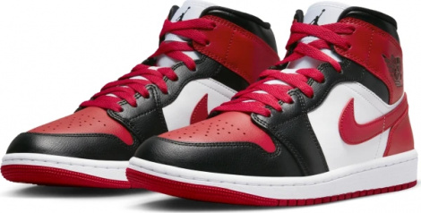 Кроссовки Jordan Wmns 1 Mid Alternate Bred Toe