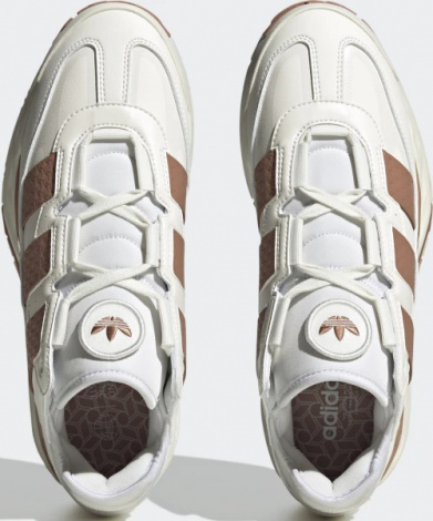 Кроссовки Adidas NITEBALL бело-коричневые IE6817