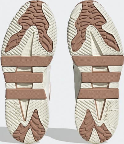 Кроссовки Adidas NITEBALL бело-коричневые IE6817