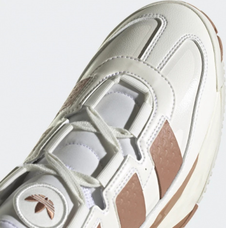 Кроссовки Adidas NITEBALL бело-коричневые IE6817