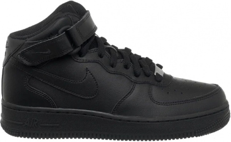 Кеди дитячі Nike AIR FORCE 1 MID (GS) чорні DH2933-001