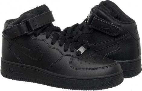 Кеди дитячі Nike AIR FORCE 1 MID (GS) чорні DH2933-001