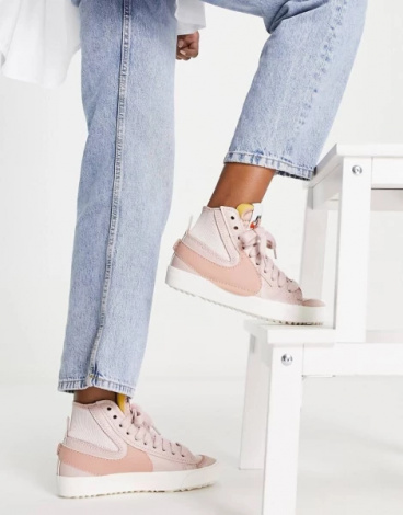 Кеды женские Nike W BLAZER MID 77 JUMBO розовые DQ1471-600