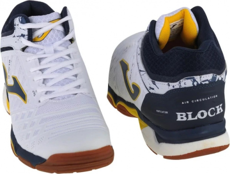 Кросівки волейбольні Joma V.BLOCK 2202 біло-темно-сині VBLOKW2202