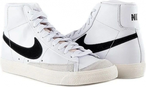 Кросівки Nike Blazer Mid '77 Vintage біло-чорні BQ6806-100