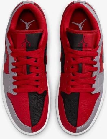 Кросівки жіночі Nike AIR JORDAN 1 LOW SE червоно-чорно-сірі DR0502-600