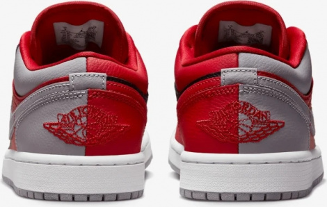 Кросівки жіночі Nike AIR JORDAN 1 LOW SE червоно-чорно-сірі DR0502-600