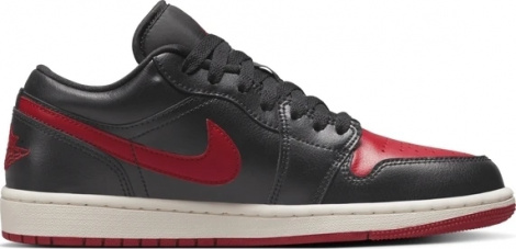 Кросівки жіночі Nike AIR JORDAN 1 LOW чорно-червоні DC0774-061