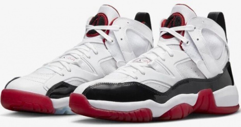 Кросівки баскетбольні Nike JUMPMAN TWO TREY біло-червоно-чорні DO1925-106